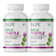 Inlife Milk Thistle Supplement 800mg Per Serving 60 Capsules