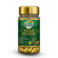 Zandu Shilajit Gold Plus (60 Caps) + Ashwa Gandha Gold Plus (60 Caps) Combo