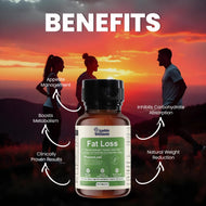 Ambic Wellness Fat Loss I Fat Burner 60 Tablets with Clinically Proven PhaseoLean I Garcinia Cambogia, ACV with mother, L-Carnitine I Weight Loss