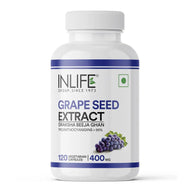 Inlife  Grape Seed Extract (Proanthocyanidins > 95%)|400mg| 60 Veg Capsules