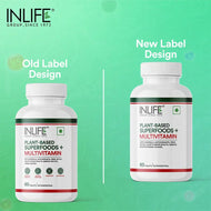 Inlife Plant Based Multivitamins for Men & Women: Superfood | 60 Vegetarian Tablets