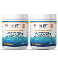 Inlife Japanese Marine Fish Collagen Supplements for Women & Men | Clinically Proven Ingredient | 200g Powder