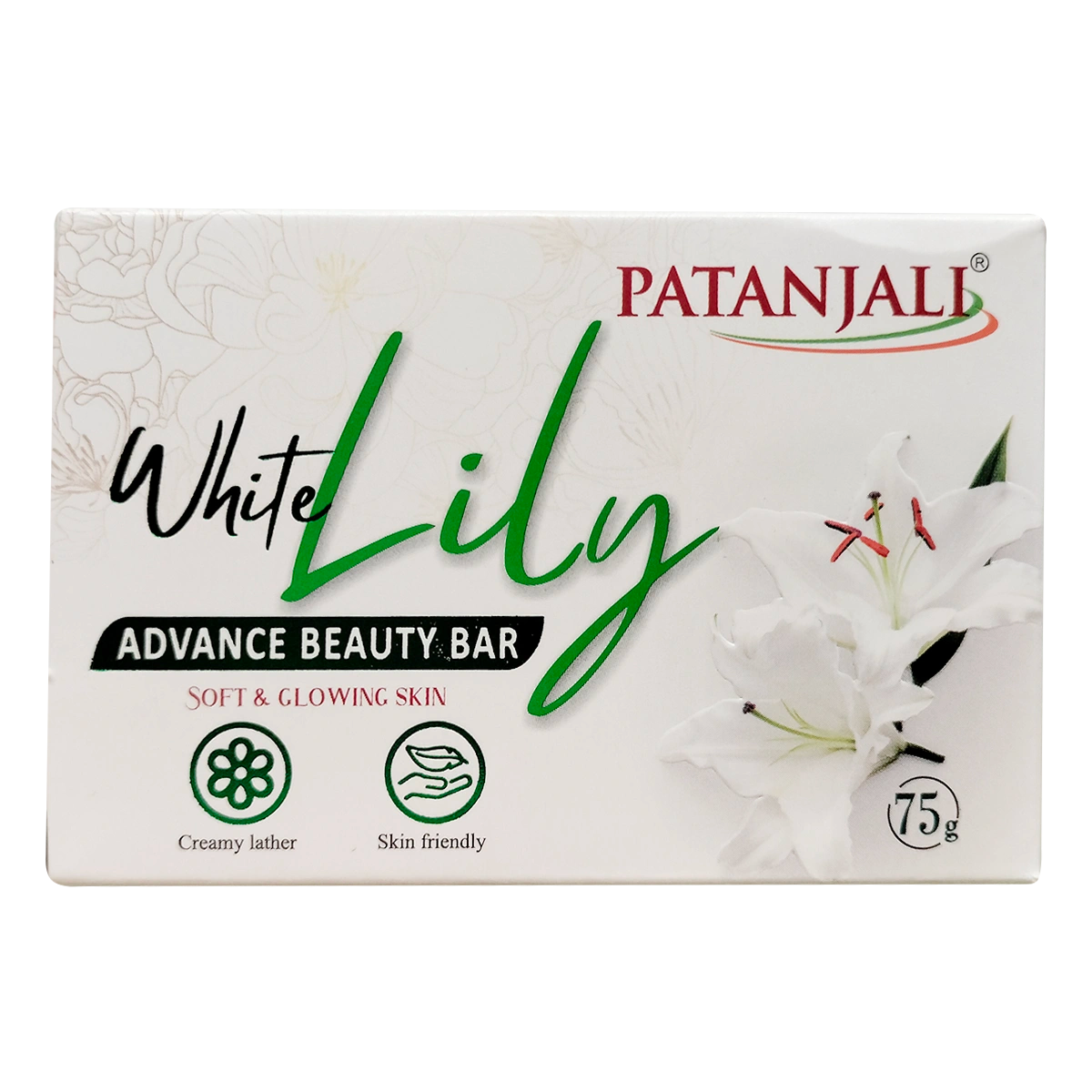 white lily skin Patanjali White Lily Advance Beauty Bar 75g – ZEVIKA HEALTH