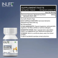 Inlife Gymnema Sylvestre Extract Supplement | 500mg | 60 Veg. Capsules