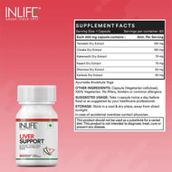 Inlife Liver Support Supplement | 60 Veg. Capsules