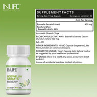 Inlife Boswellia Serrata Supplement, Extract 400mg| 60 Veg. Capsules