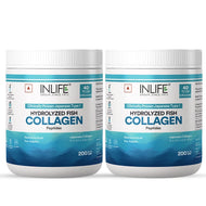 Inlife  Hydrolyzed Japanese Marine Fish Collagen Peptides Powder | Clinically Proven Ingredient | 200g Unflavored