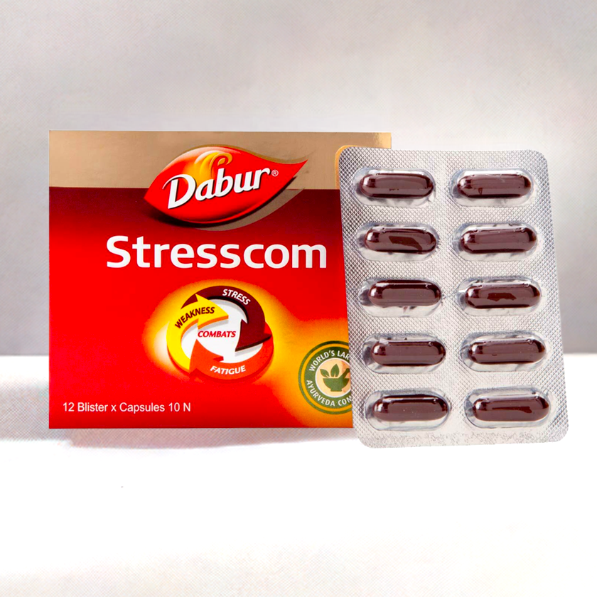 Dabur Stresscom 10 Capsules (Pack Of 2)