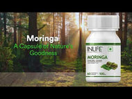 Inlife Moringa Leaf Extract Supplement | 500 mg | 60 Veg. Capsules.