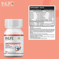 Inlife Antioxidants Supplement with Lycopene, Grape Seed, Green Tea Extract 60 Tablets