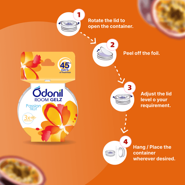 Odonil Room Gelz Passion Fruit 75g (Pack Of 2)