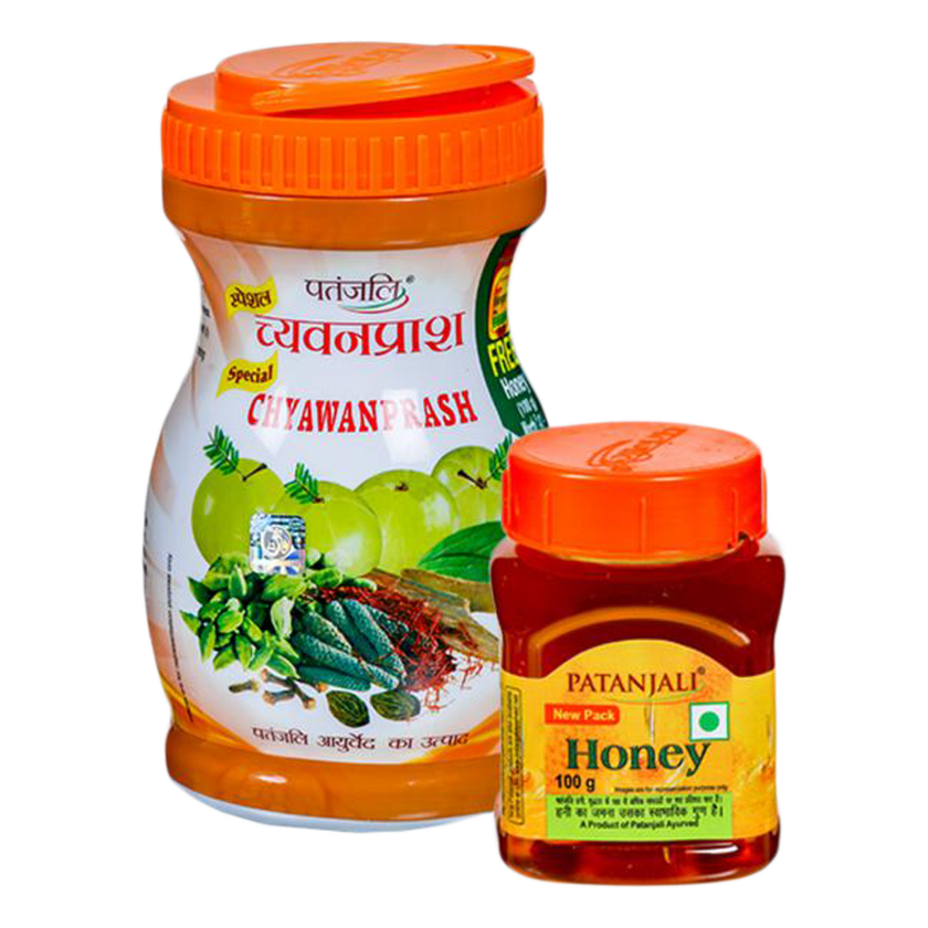 Patanjali Special Chyawanprash 1 Kg - FREE Honey 100g