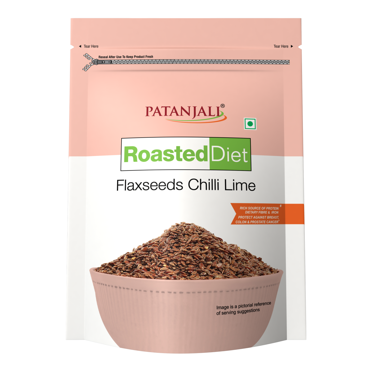 Patanjali Roasted Diet Flaxseed Chilli Lime 150g