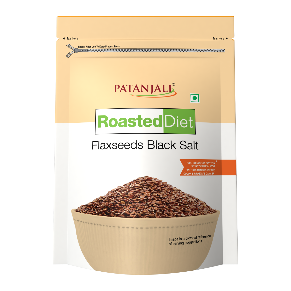 Patanjali Roasted Diet Flaxseed Black Salt 150 g