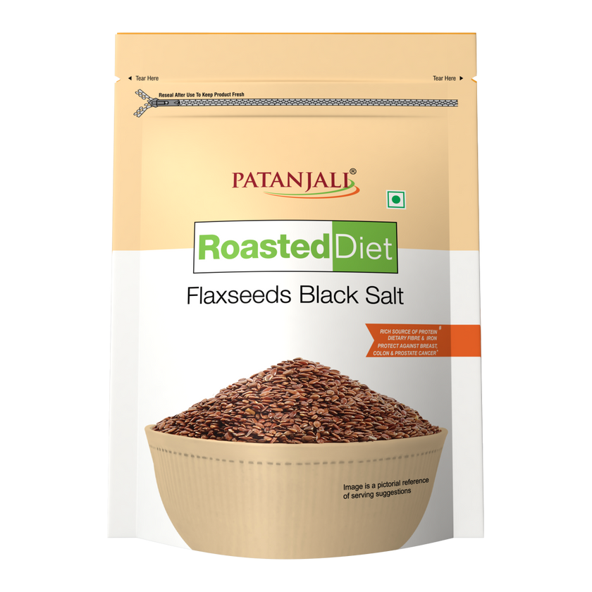 Patanjali Roasted Diet Flaxseed Black Salt 150 g