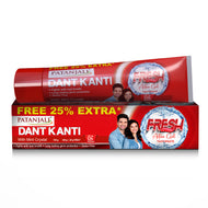 Patanjali Dant Kanti Fresh Active Gel Toothpaste 80g + 25% Extra