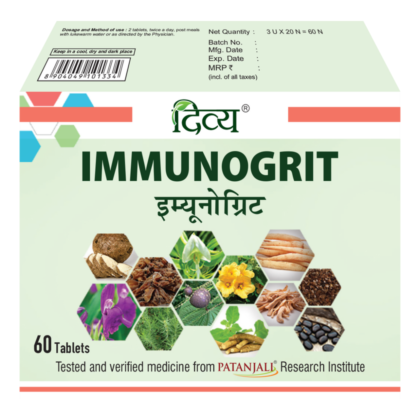 Patanjali Divya Immunogrit 60 Tablets