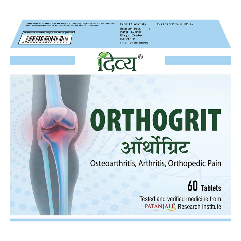 Patanjali Divya Orthogrit 60 Tablets