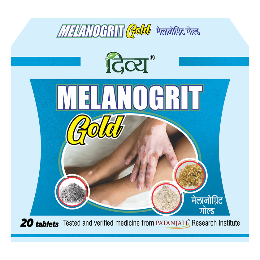 Patanjali Melanogrit Gold 20 Tablets