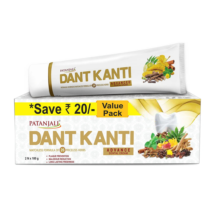 Patanjali Dant Kanti Dental Cream (Advanced) 2×100 g