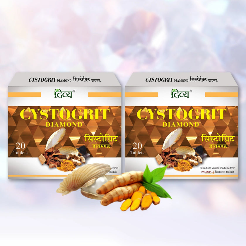 Patanajali Cystogrit Diamond 20 Tablets (Pack of 2)