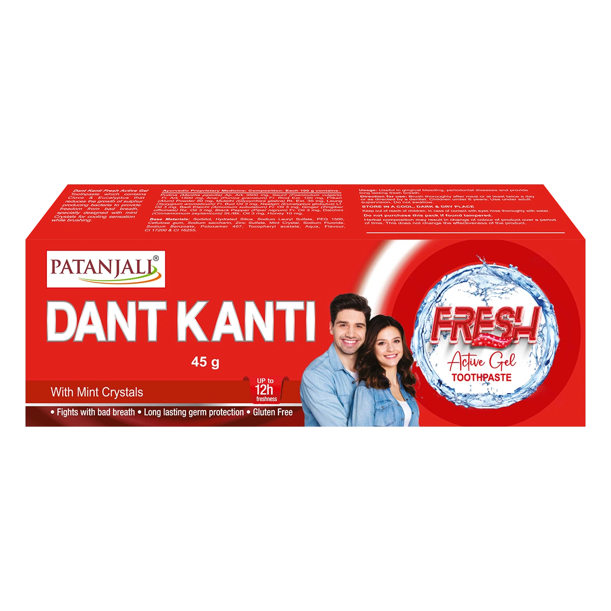 Patanjali Dant Kanti Fresh Active Gel Toothpaste