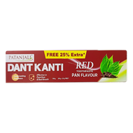 Patanjali Dant Kanti Red Toothpaste (Pan Flavour) 80 g + 25% Extra