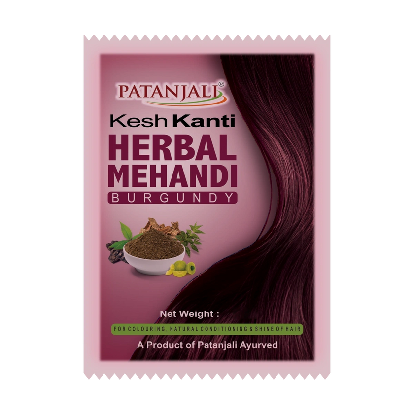 Patanjali Kesh Kanti Herbal Mehandi (Burgundy) 15g