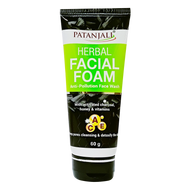 Patanjali Activated Carbon Herbal Facial Foam Face Wash 60g