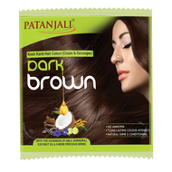 Patanjali Kesh Kanti Hair Colour Dark Brown (Cream & Developer) 40g