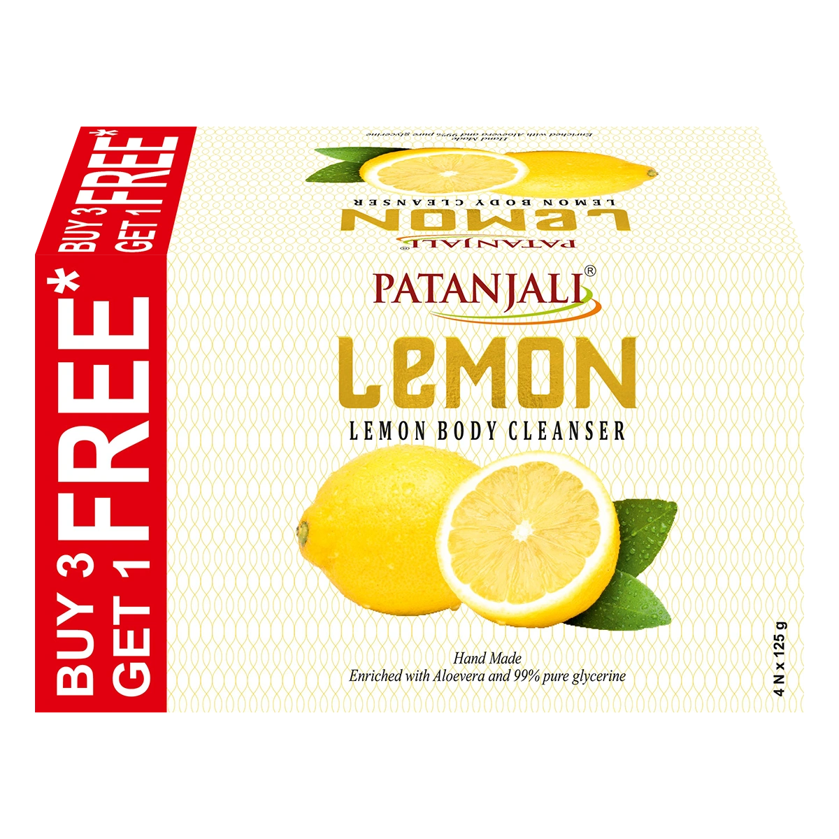 Patanjali Lemon Body Cleanser 125g B3 G1 Free