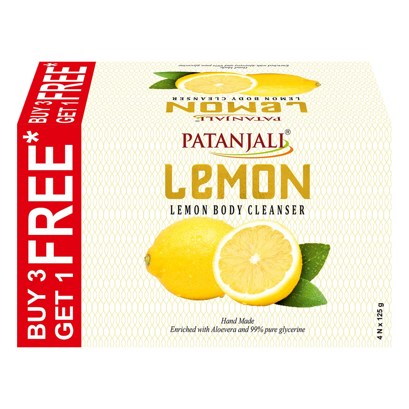 Patanjali Lemon Body Cleanser 125g B3 G1 Free