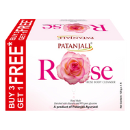 Patanjali Rose Body Cleanser 125g (B3 G1 Free)