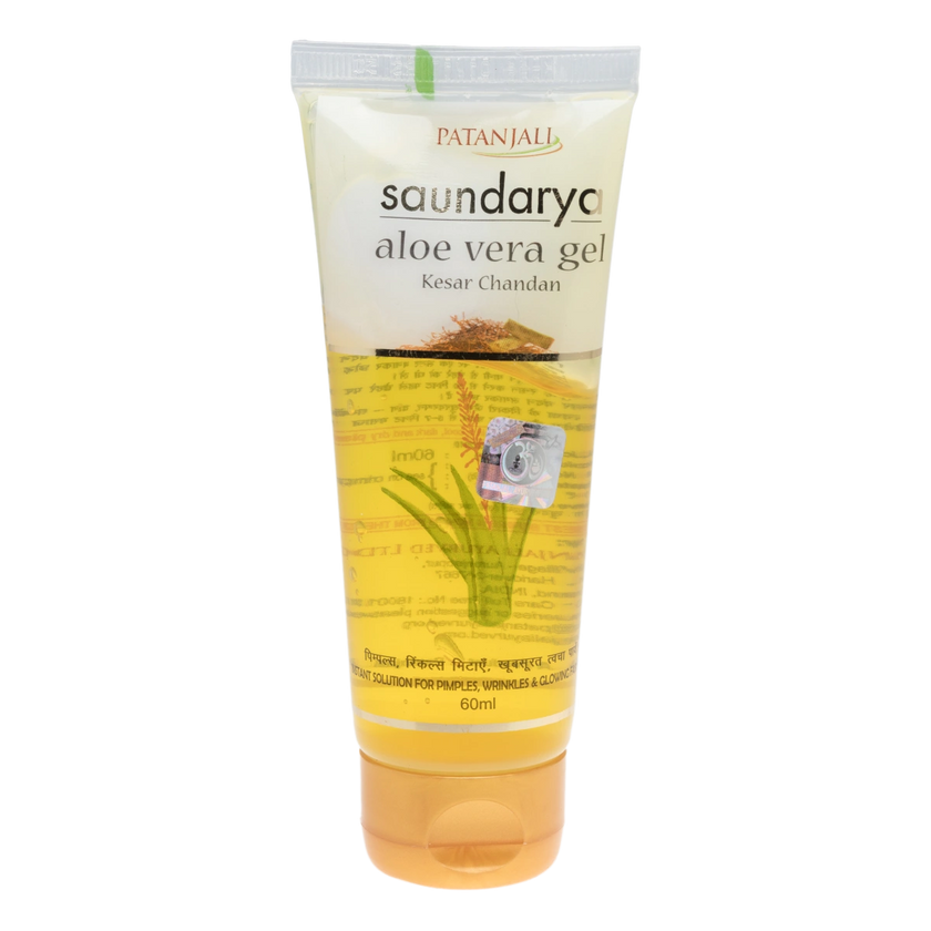 Patanjali Saundarya Aloe Vera Gel Kesar Chandan 60ml