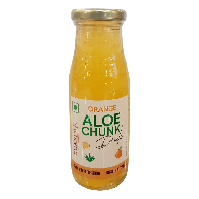Patanjali Orange Aloe Chunk Drink 200ml