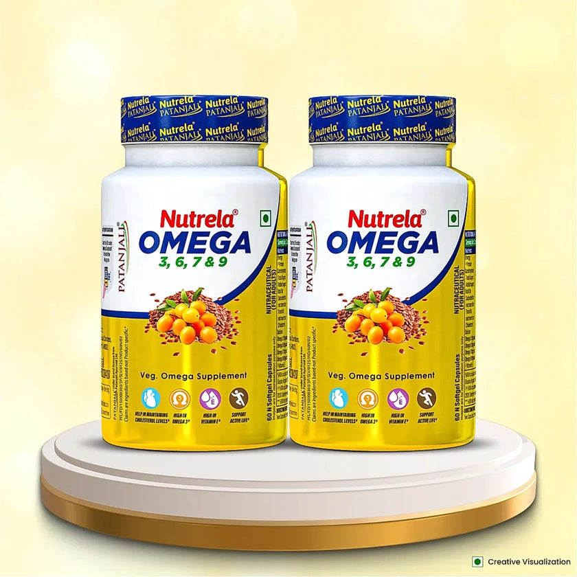 Patanjali Nutrela Organic Omega 3 6 7 & 9 (pack of 2)