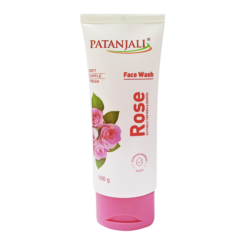 Patanjali Rose Herbal Face Wash 100g