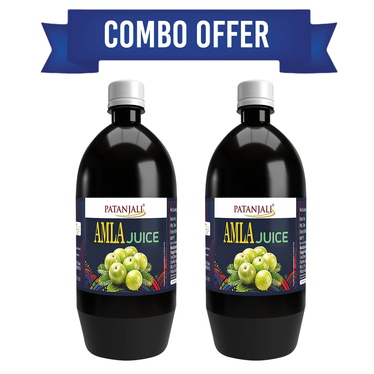 Patanjali Amla Juice Combo 1L (Pack of 2)
