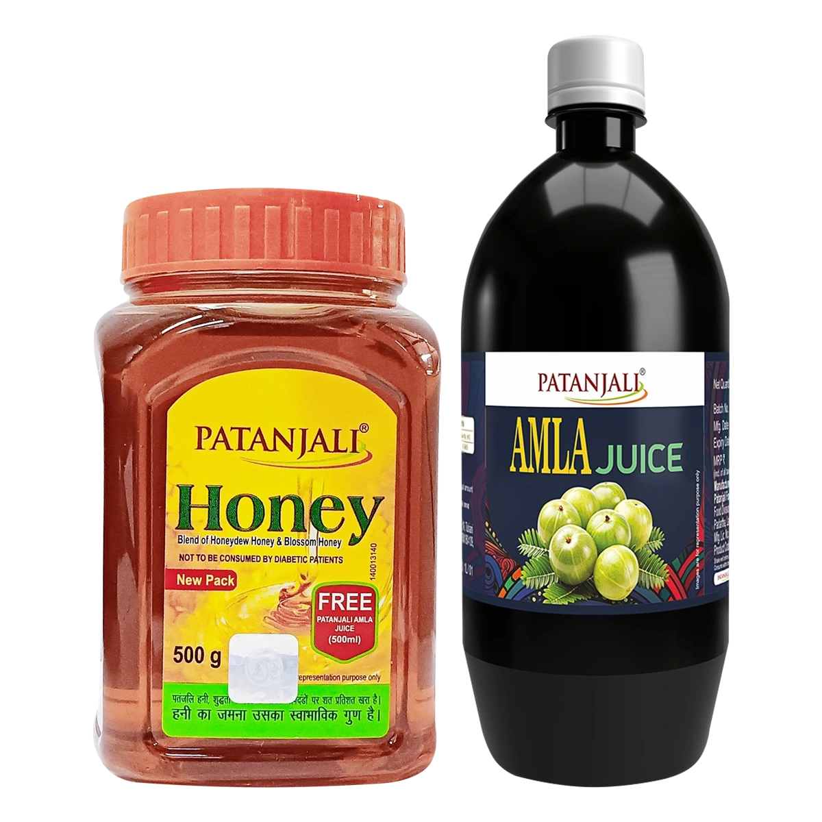 Patanjali Honey 500g Free Amla Juice 500ml