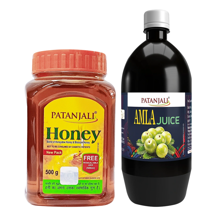 Patanjali Honey 500g Free Amla Juice 500ml