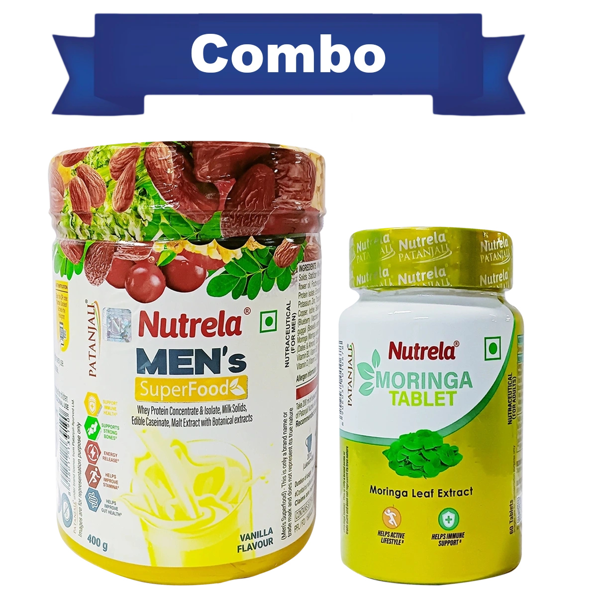 Patanjali Nutrela Men’s Superfood + Moringa (400g + 60N) Combo Pack
