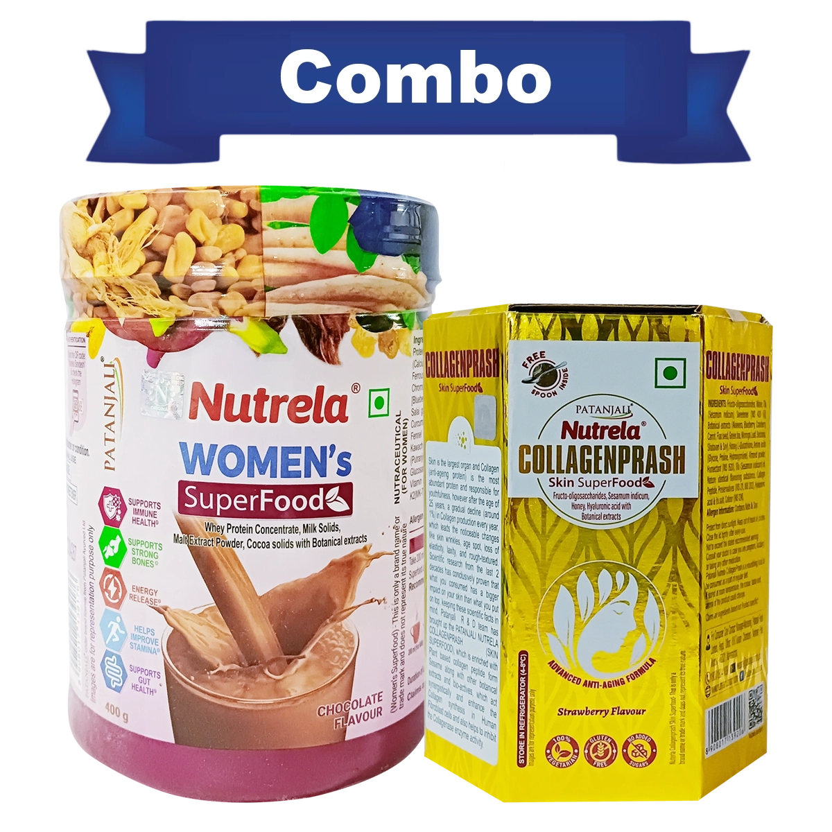 Combo Pat. Nutrela Women Superfood + Collagenprash (400G+400G)