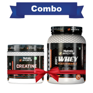 Patanjali Nutrela Sports Whey Performance (1 kg) + Sports Creatine Monohydrate (100 g) Combo