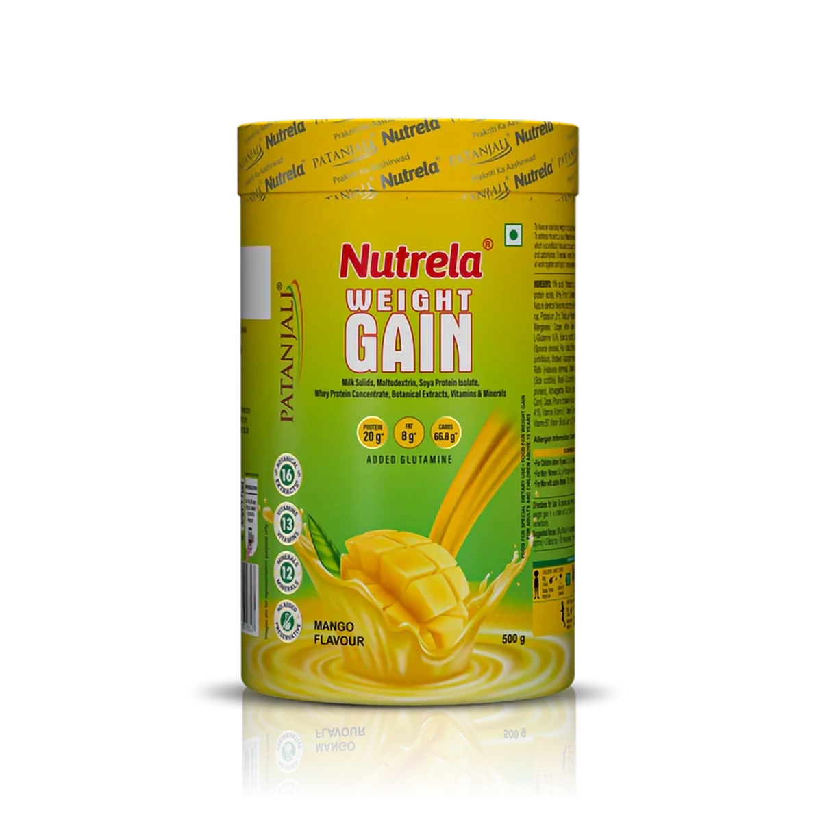 Patanjali Nutrela Weight Gain – Mango Flavour (500g)