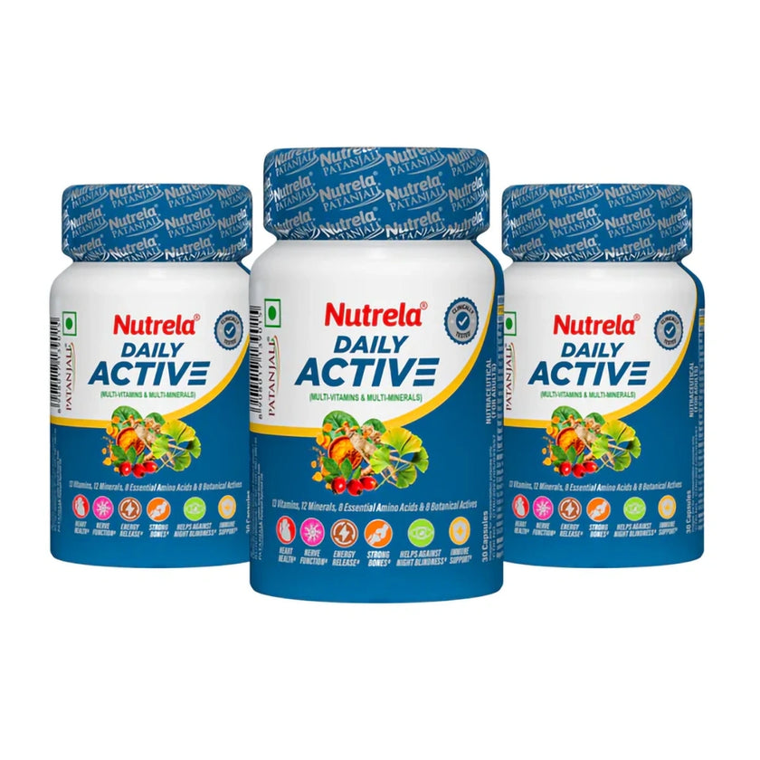 Patanjali Nutrela Daily Active 30 Capsule (Pack of 3)