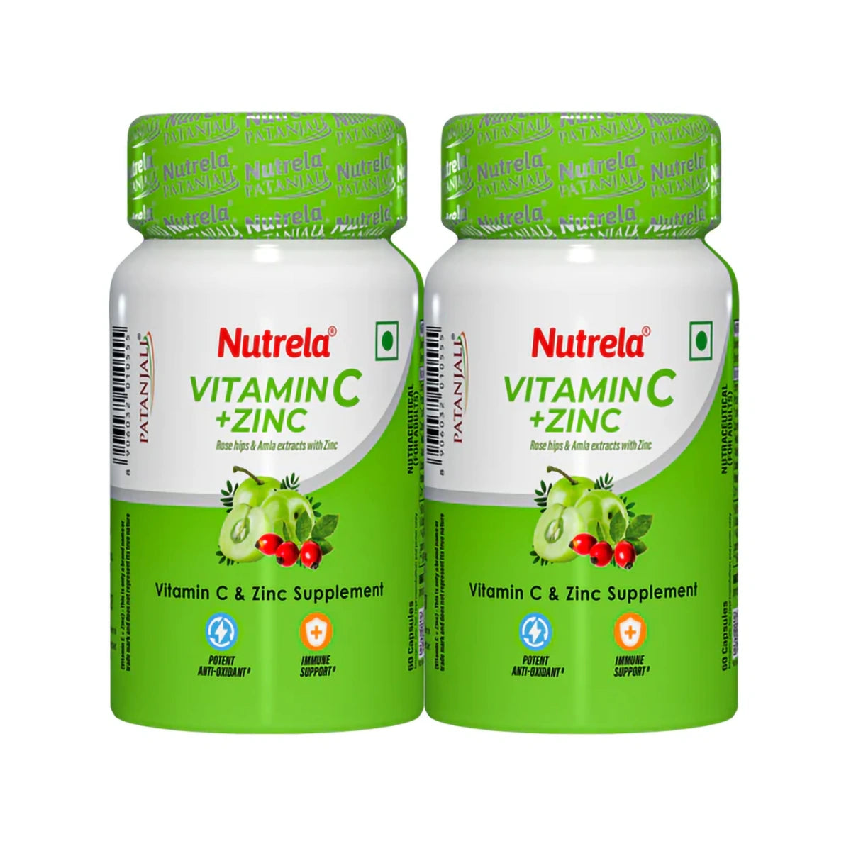 Combo Patanjali Nutrela Vitamin C + Zink- (Pack Of 2)