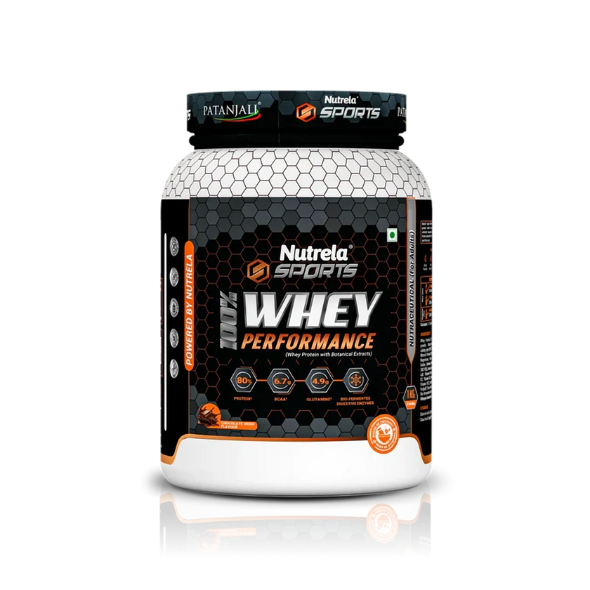 Patanjali Nutrela Sports Whey Performance Choc Irish (1 kg)