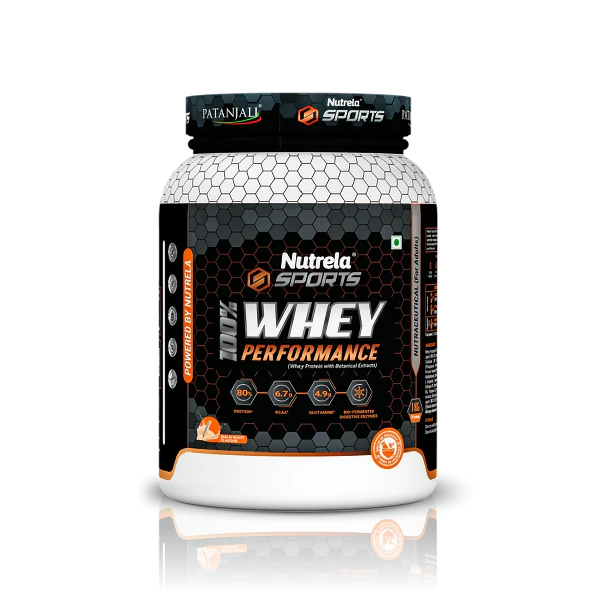 Patanjali Nutrela Sports Whey Performance Malai Kulfi Flavor (1 kg)