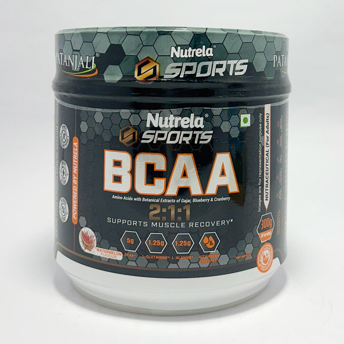 Patanjali Nutrela Sports BCAA3 Powder Watermelon Flavour (300 g)