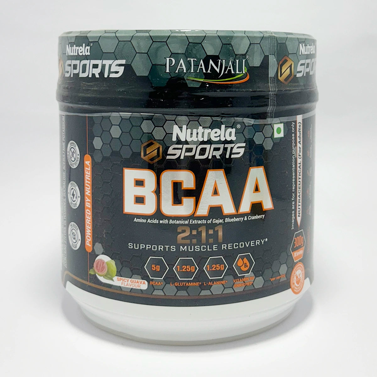 Patanjali Nutrela Sports BCAA Powder Spicy (Guava Flavour)